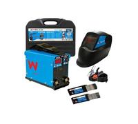 Kit Poste à souder 200A Inverter MMA IGBT + Masque de soudure + 65 Electrodes Rutile : Ø2.5x300 / Ø3.25x300mm