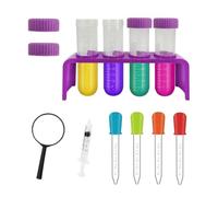 Kit Potion Magique Enfants 11 Pièces - Jouet Scientifique Éducatif Sécurisé avec Tubes à Essai, Compte-Gouttes, Support, Loupe et Seringue sans Aiguille