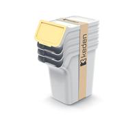 Poubelles tri déchets Keden empilables 4x20L Stackbox NPW20S4-427C