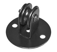 Kit Poulie pour Luminaire Suspendu Roue Roller Métal Noir | Fixations de Poulie, Lanyard Mural, Design à Rouleau Détachable, pour Déplacer le Plafonnier sans Démontage