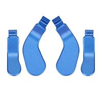 Kit pour Accessoire de Manette One , Pagaies Métalliques en Acier Inoxydable pour Manette Series 2, Manette One , 4 Pièces (Bleu)