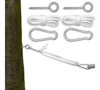 Kit pour Accrocher votre Hamac Kit complet in ordes Mousquetons Vis à Anneau Poids max. suppo G