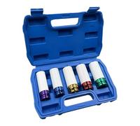 Kit pour ailettes pour véhicules - prises murales minces de 5 pièces, 15 17 19 21 22 mm, design avec étui de protection, outil de réparation fiable | service de freinage idéal rotatif Pneuma