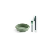 Lékué Kit pour airfryer Essential – 3 pièces (moule, pince, pinceau) Vert