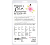 Kit pour aquarelle 'Floral', 11 pièces