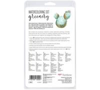 Kit pour aquarelle 'Greenery', 11 pièces