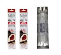 Kit pour bûche de Noël avec moule en acier inoxydable et 2 inserts en PVC