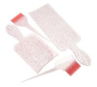 Kit pour cheveux, peigne meche, pinceau palette colation cheveux en nylon rose, 1 set, pour séparation des pour coloring, salon