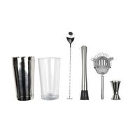 Kit pour Cocktail ""5 Accessoires"" 32cm Argent