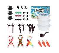 Kit Pour Construire Un Bonhomme De Neige - Jeu D'hiver - Pâte À Modeler De Noël À Faire Soi-même - Décorations Saisonnières - Accessoires De Jeu | Kit De Bricolage Bonhomme De Neige Pour Fête,