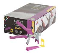 Kit pour croisillons auto-nivelants avec joint de 2 mm H 20 pour carrelage de niveau et joints réguliers. SIDAMO - 11255324