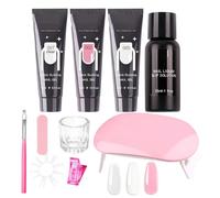 Kit pour Débutantes | Fournitures pour Manucure,Set d'Extension d'Ongles au Gel | pour Débutantes Professionnelles Étudiantes Femmes Salons à Domicile Soins Spa Journée