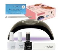 Kit pour débutants de Mylee - Kit de soin des ongles professionnel pour une utilisation à domicile - Comprend une lampe LED, un vernis à ongles en gel, un base coat, un top coat et des accessoires