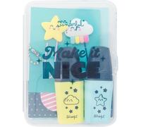 Kit Pour Décorer Ton Agenda 2025 - Make It Nice - Comprend 4 Autocollants En Relief Et 2 Mini-Surligneurs.[F55]