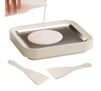 Kit Pour Enroulé | Acier Inoxydable Pour Mélanger Yaourt,Kit de Plateau et Grattoirs à Crème Glacée Roulée - Pour Amateurs De Pâtisseries Débutant Organisateurs De Fêtes Restaurant