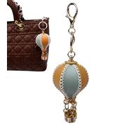 Kit pour fabriquer des porte-clés DIY - Pendentif en cuir avec montgolfière | Kit pour fabriquer des pendentifs de sac | Pour adolescents, adultes, étudiants en art, projets d'artisanat, fêtes et