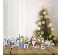 Kit pour faire son propre calendrier de l'avent - Paysage d'hiver