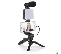Kit pour faire vidéo pour Smartphone Éclairage Vidéo Microphone Trépied et Télécommande