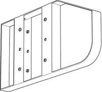 Kit pour jonction deux rideaux ou pour installation verticale - FRICO - PA4JK