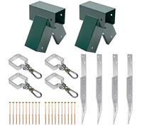 Kit pour la construction d'une balançoire de parc, balançoire de jardin, balançoire pour enfants | Fabriqué dans l'Union européenne (90°, Vert)