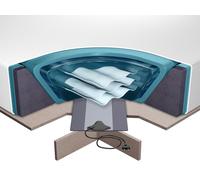 Kit pour Lit à Eau 180 x 200 cm Housse et Matelas à Eau Thermostat
