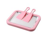 Kit pour Machine à Glace roulée à Faire soi-même, Machine à Glace roulée, Sorbet Maison, Plaque de congélation instantanée avec 2 raclettes, bac à Yaourt glacé,activité Amusante pour Toute la Famille