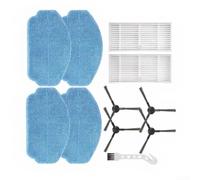 Kit pour mamnv BR150 BR151 4 Serpillères 4 Brosses Kit pour mamnv | Compatible BR150/BR151, 4 mop pads, 4 side brushes, 2 HEPA filters, cleaning tool included