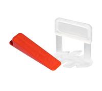 Kit pour niveler et aligner les carreaux de céramique, entretoises 500 pièces x 2 mm, cales 100 pièces, Beorol