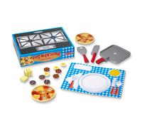 Kit pour pancakes en bois - Melissa & Doug - Jeu d'imitation rouge TU