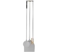 Kit Pour Pizzeria Composé Par Pelle Carrée 320 mm, Pelle Ronde 200 mm, Brosse Et Support Mural Mastro