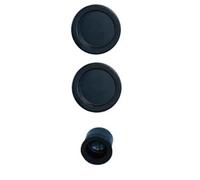 Kit pour porte coulissante noir bec de cane rosace ronde - EUROWALE - NO013
