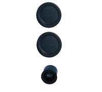 Kit pour porte coulissante noir bec de cane rosace ronde EUROWALE NO013