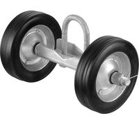 Kit pour porte coulissante VEVOR, 32-50 mm, kit matériel pour porte roulante, galet universel pour portes coulissantes et roulantes, charge maximale 272 kg, noir