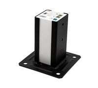Simpson Kit pour poteau carré 9x9 noir – avec chapeau