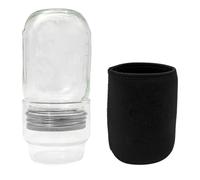 Kit pour pots de germination - Récipient de culture pour pousses en verre, passoire à couvercle en , germe de cuisine maison, outil de santé | Kit complet de germination pour