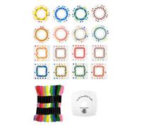 Kit pour réaliser des bracelets d'amitié - 16 motifs différents - Dès 8 ans - Loisirs créatifs