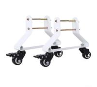 Kit pour roues Pivotantes pour Radiateur Inertie Stable Kit pour | Acier pour robuste, frein de sécurité, rotation 360°, compatible , installation rapide