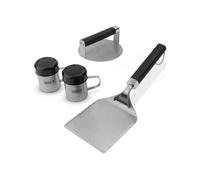 Weber Set Smashed Burger/composé d’Une Presse à Burger, d’Une spatule et de 2 saupoudreuses, en Acier Inoxydable - Argent (3401364)