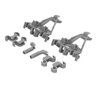 LUTH Premium Profi Parts Set pour rangées de pics Panier à vaisselle inférieur Lave-vaisselle compatible avec Bosch 00428344 428344