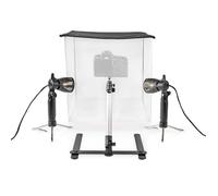 Kit pour studio photo - NEDIS - 400 mm - Pliable - 2 lampes - 4 arrière-plans inclus