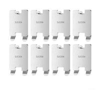 Kit pour suspension Photos 8pcs Réutilisable Kit pour suspension | Acier inoxydable pour robuste, perçage, pour idéal pour cadres légers, murs peints, installation rapide(8 pack)