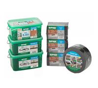 Kit pour Terrasse SPAX vis en acier inoxydable, entretoise, embout, tampon et mètre ruban