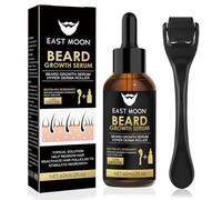 Kit Pousse Barbe,Kit de Croissance de la Barbe,Huile Pousse avec Rouleau,Cadeau Homme (60 ml)