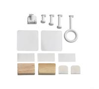 Kit poussoir de bouton interrupteur compatible avec robot doigt avec 5 têtes de frappe interchangeables et bloc tampon, matériau ABS, compatible avec