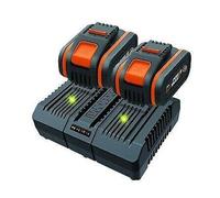 Kit Power 20+20 WORX Avec 2 Batteries De 4.0 Ah + Chargeur DUAL STANDARD