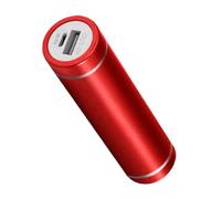 Kit Powerbanks cylindrique sans outil avec support de batterie à ressort 2600 mAh 5000 mAh rechargeable en alliage d'aluminium résistant aux chocs Design Powerbanks à ressort