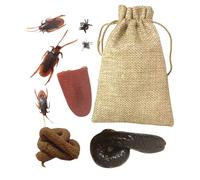 Kit Prank - Bano Boke Board, Tricks Joke Box | Practical Joke Party Bag remplissements de faux caca coussin de coussin cadeaux, blagues pratiques jeux action kit kit blagues amicales pour les