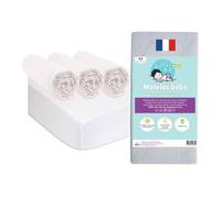 Kit pratique bébé - Easy Dort - Matelas 40x90 - Bambou - Coton Bio - Certifié GOTS