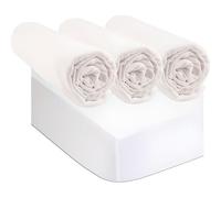 Kit Pratique De Linge De Lit Bebe : 3 Draps Housse 40x80 Coton Blanc + 2 Aleses, Proteges Matelas 40x80 Pour Berceau Bebe 100% Coton Multicolore