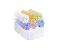 Easy Dort Kit de 6 Draps Housse 40x80 cm Berceau Couffin Nacelle + 2 Protèges Matelas Taille 40x80 cm | 100% Coton | Multi | Ultra Doux, Respirant | Sommeil | Certifié Oeko Tex | Fabriqué en Europe